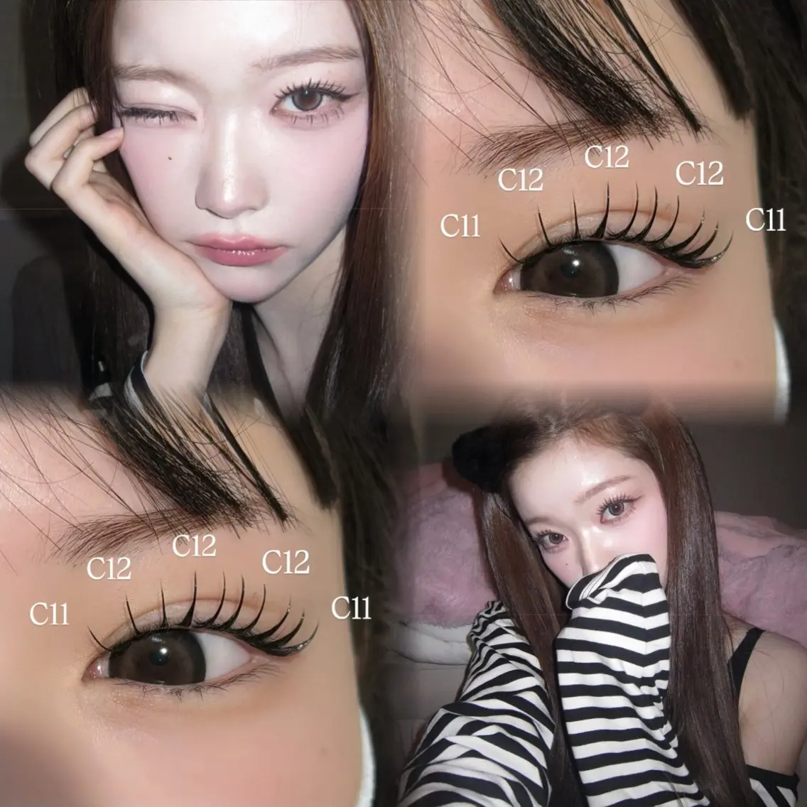 【アイシャンプー付き👀🎀】パリエク(パーマ × エクステ) - 120本の写真