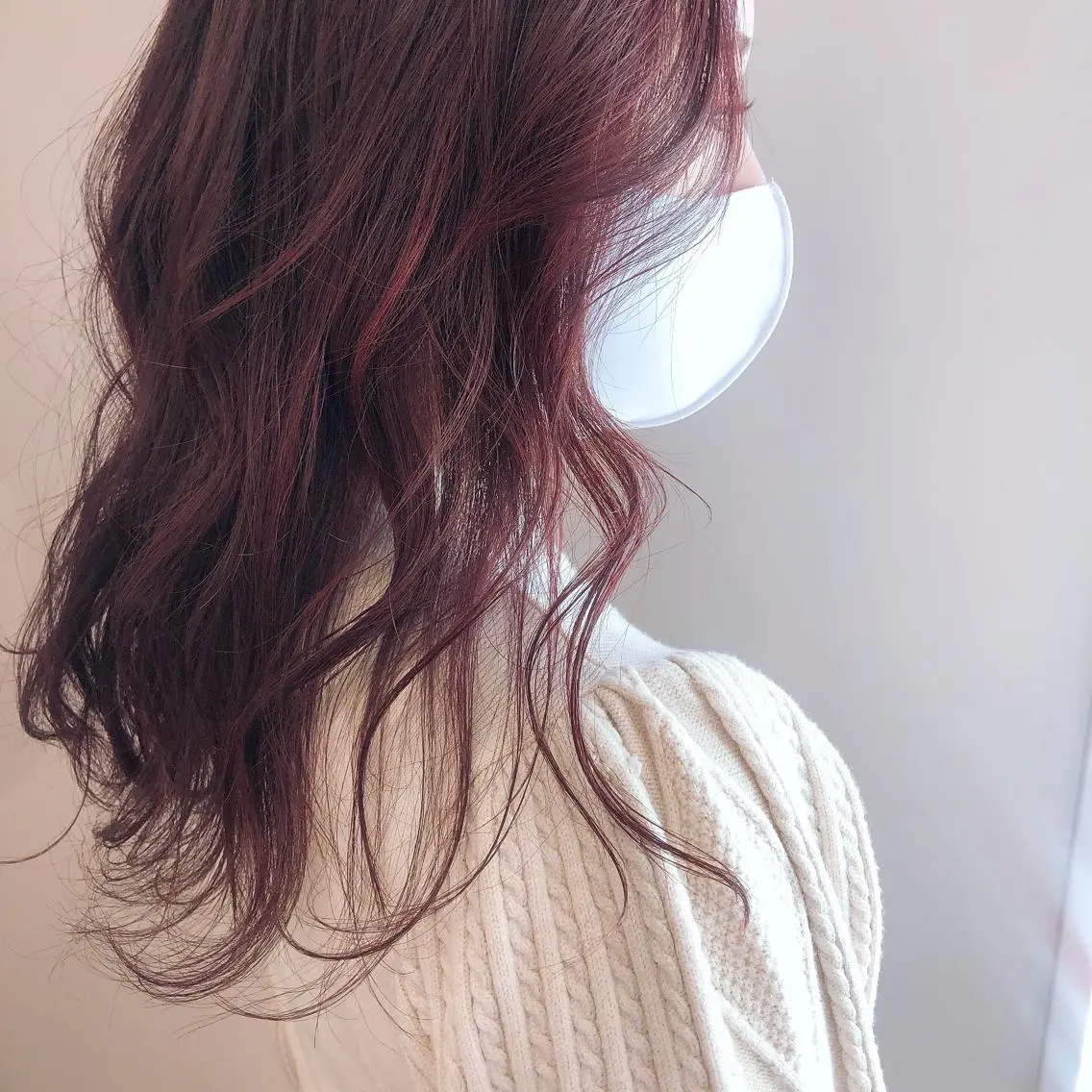 ロング カラー レッドカラー カット ヘアカラー トリートメント 盛れるレイヤーカット 得意🌹井上美沙のヘアスタイル