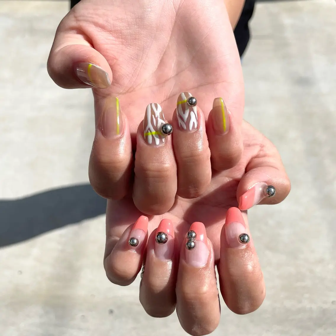 ネイル ハンドネイル Sea  nail by emaのネイルデザイン