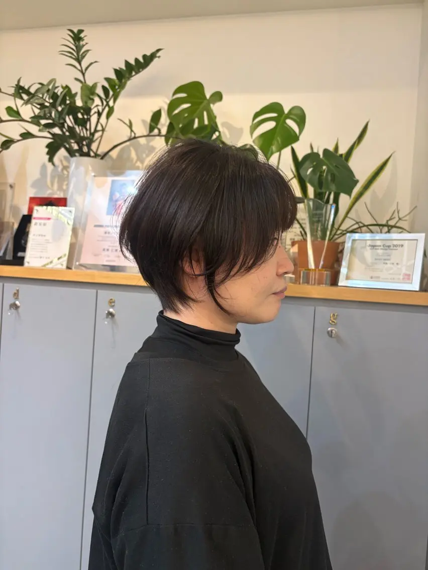 ショート ショートヘア en-te:am 井上茉保のヘアスタイル