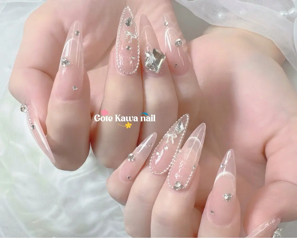 ネイル フラッシュネイル マグネットネイル ピンク 夏ネイル ワンホンネイル ハンドネイル ハンドケア Gote Kawa nail salonのネイルデザイン