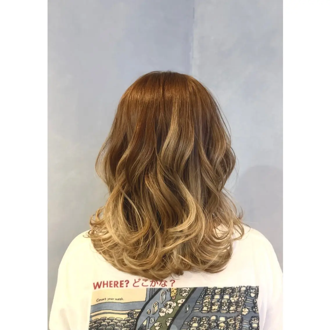 セミロング カラー ブリーチ グラデーションカラー ブリーチなしカラー ヘアカラー misato |似合わせ施術🦋のヘアスタイル