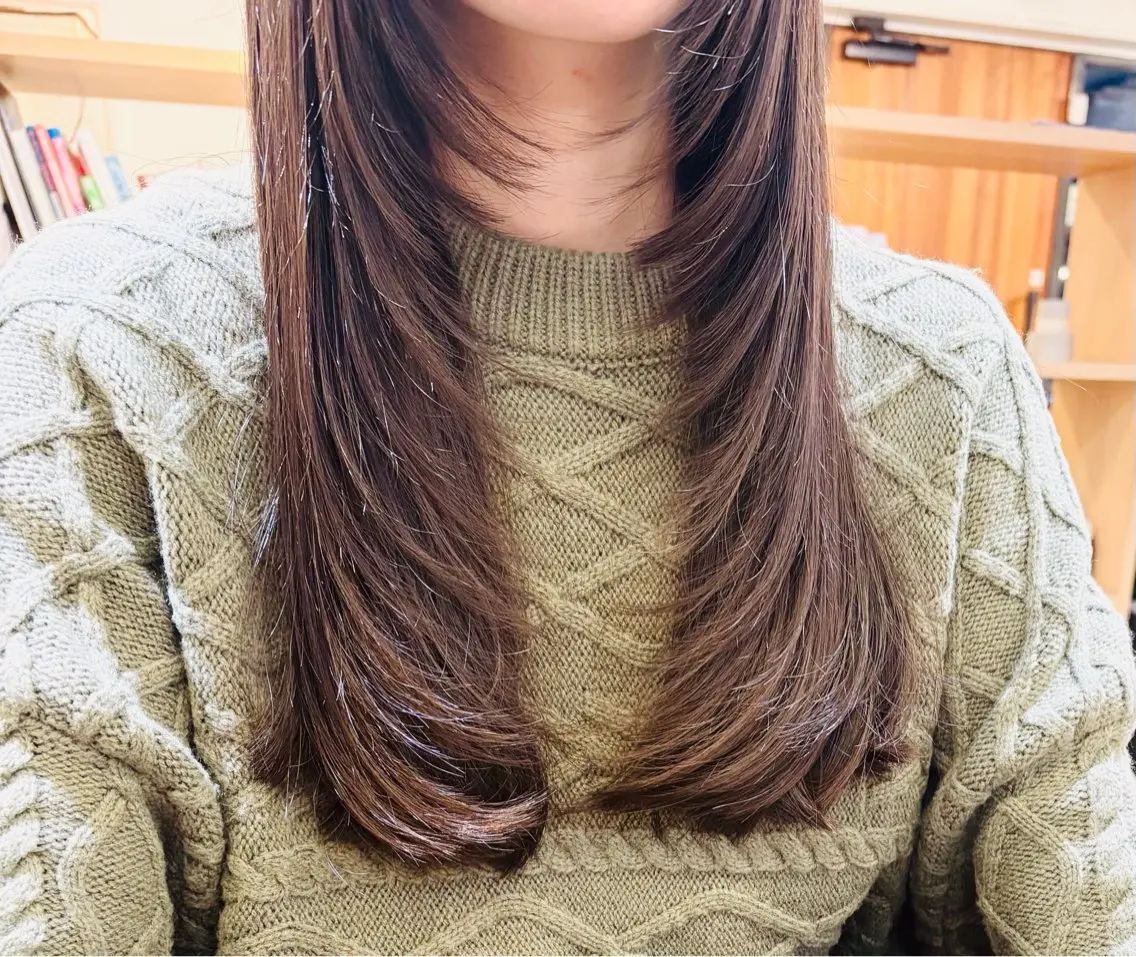 ロング ハイレイヤー レイヤーカット モデル募集中 🌷hitohitoのヘアスタイル