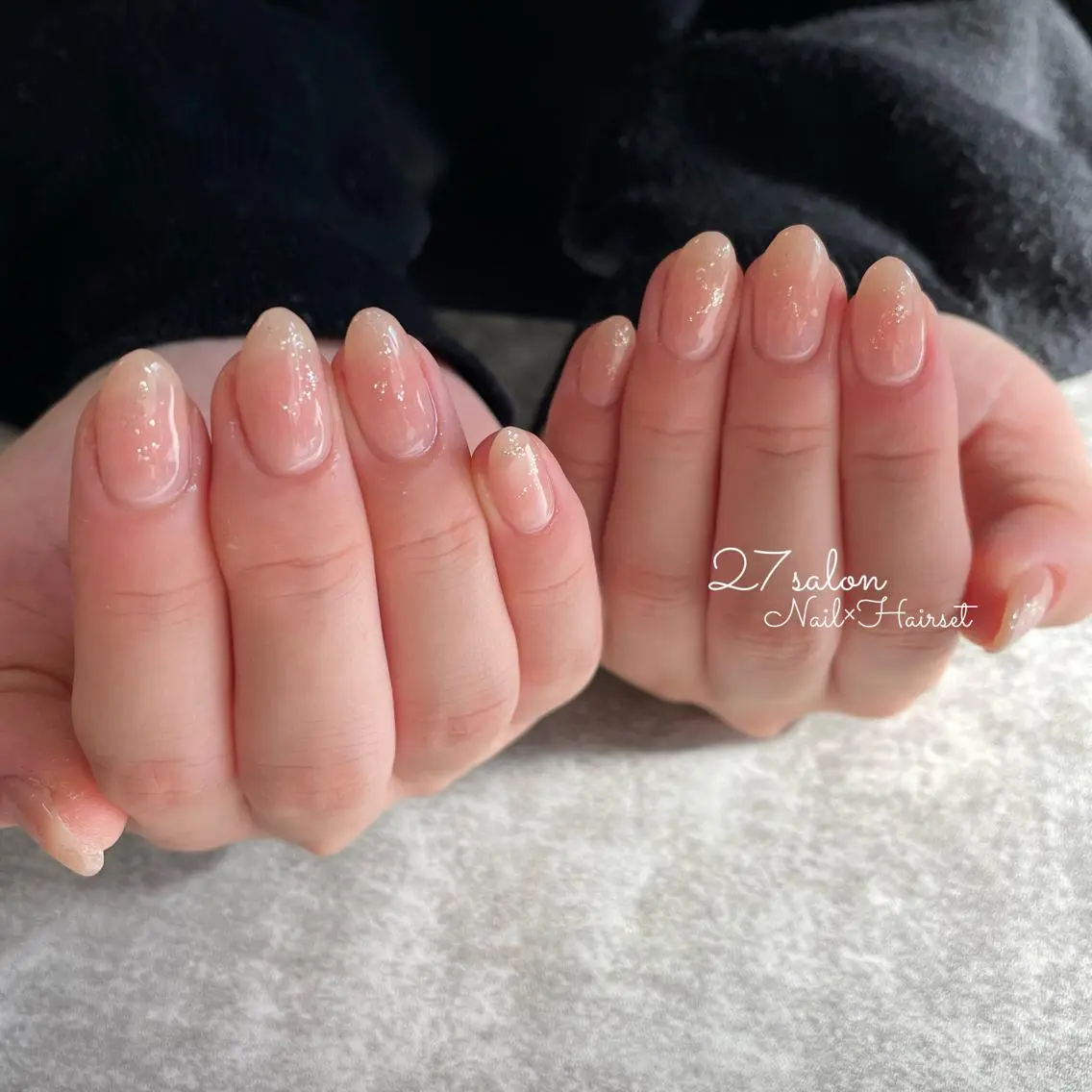 ネイル チークネイル オフィスネイル 27salon yuinaのネイルデザイン