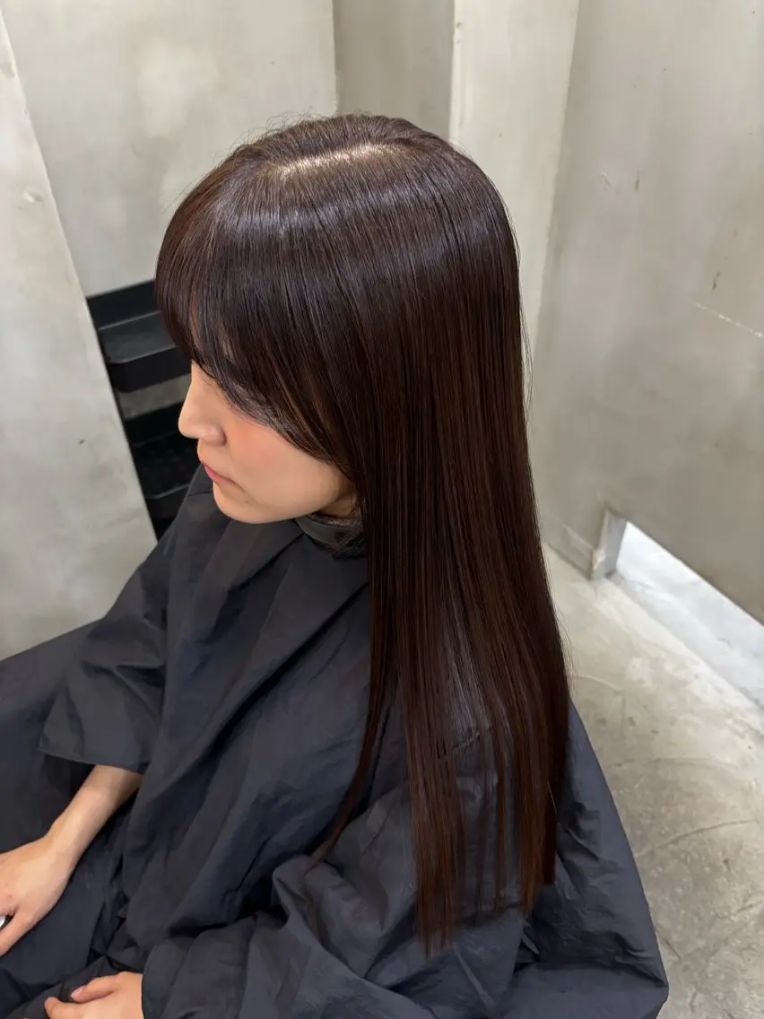 セミロング カラー ブラウンカラー ヘアカラー 中園康 /カラー/ブリーチのヘアスタイル