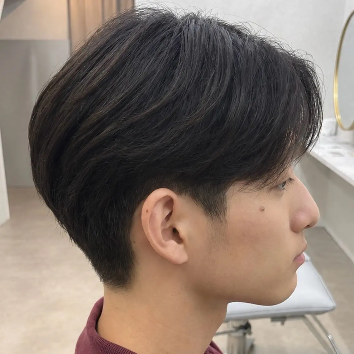 メンズ カット シースルーマッシュ 🍒毛流れ🖤アヤネのヘアスタイル