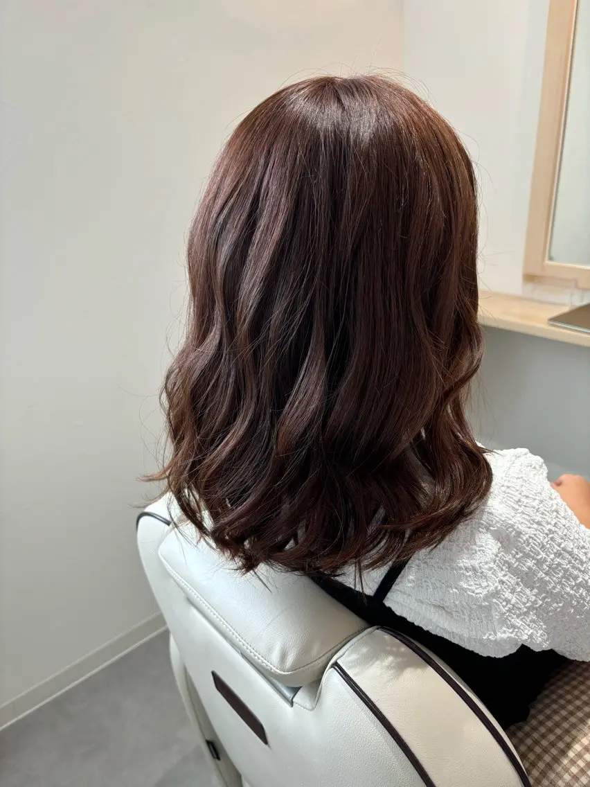ミディアム 似合わせカット トリートメント utatane /髪質改善美髪サロンのヘアスタイル