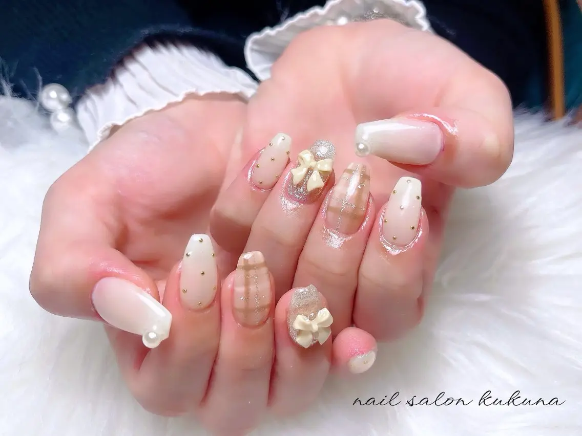 ネイル アートネイル 持ち込み ワンホン/韓国 nail 大阪アメ村のネイルデザイン