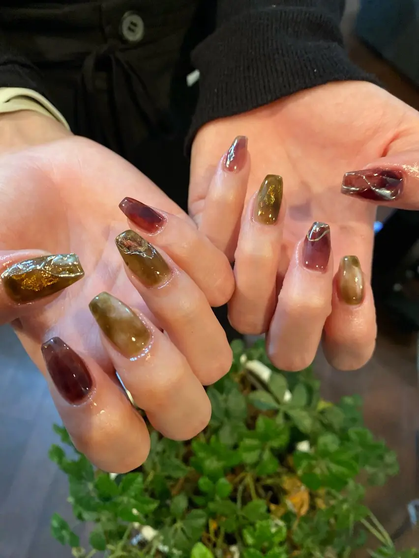 ネイル crystal ⭐︎ colorのネイルデザイン