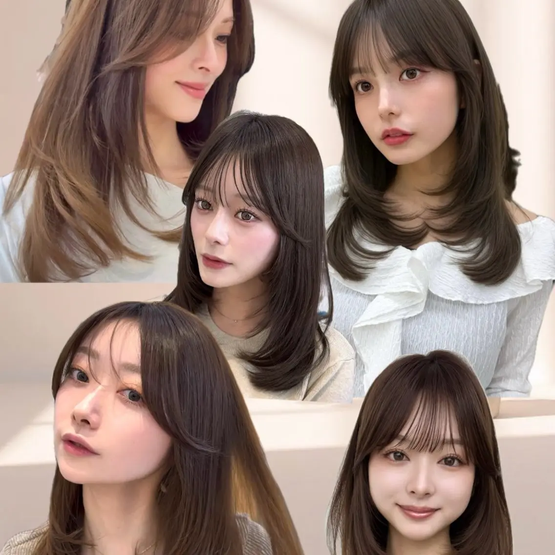 セミロング カラー カット ヘアカラー トリートメント 似合わせレイヤー/ 透明感カラーのヘアスタイル