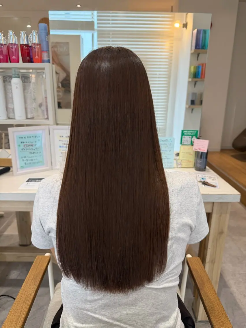 ロング カラー カット ヘアカラー トリートメント ヘアセット kana/ frames赤羽のヘアスタイル