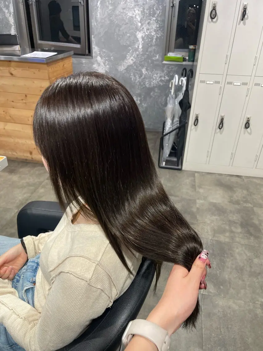 ロング カラー カット ヘアカラー ハイトーン 横浜💞ミオのヘアスタイル
