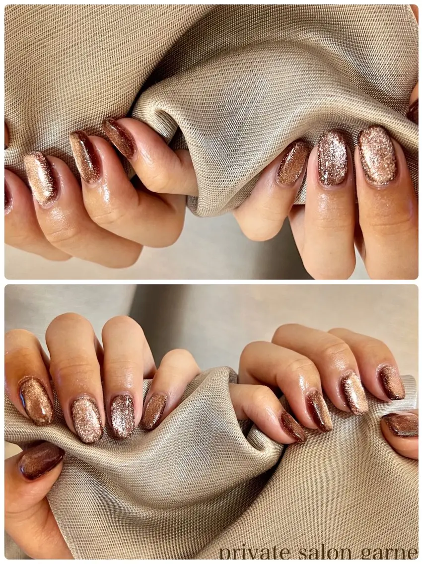 ネイル マグネットネイル ハンドネイル Garnet nailのネイルデザイン