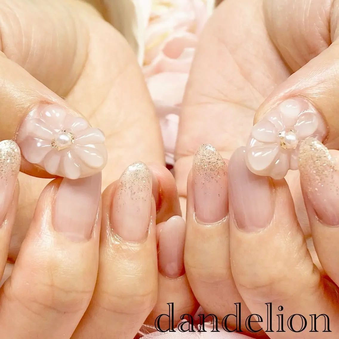 ネイル ハンドネイル ハンドケア dandelion ダンデライオンのネイルデザイン