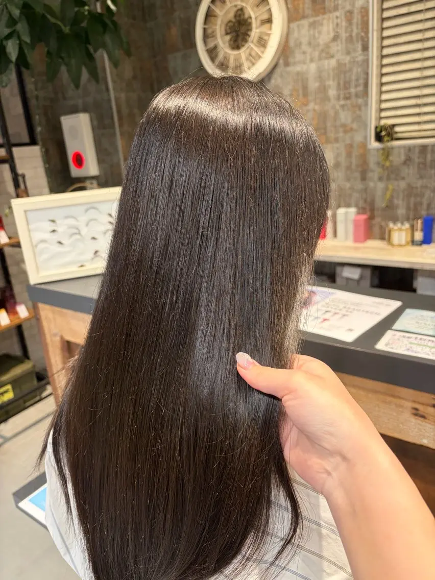 ロング カラー ヘアカラー The C海老名店 りりあのヘアスタイル