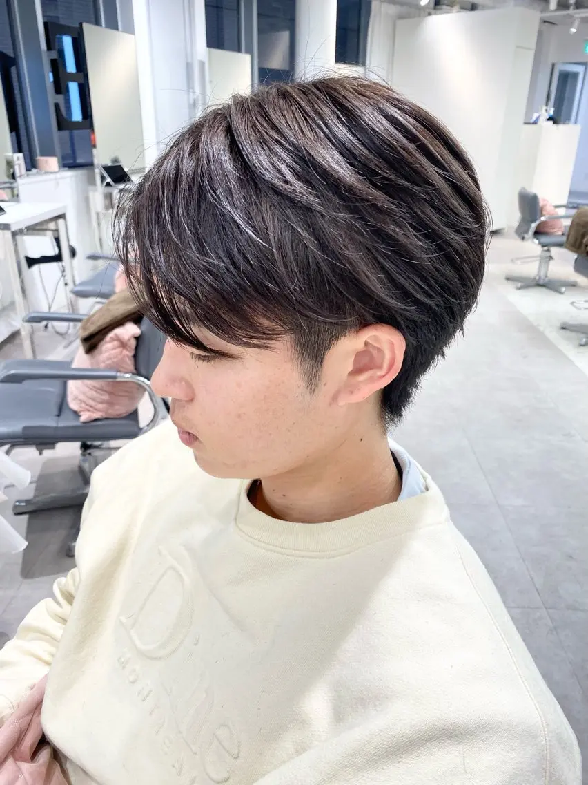 メンズ メンズハイライト ‎しゅり🇰🇷 日韓MIXメンズヘアのヘアスタイル