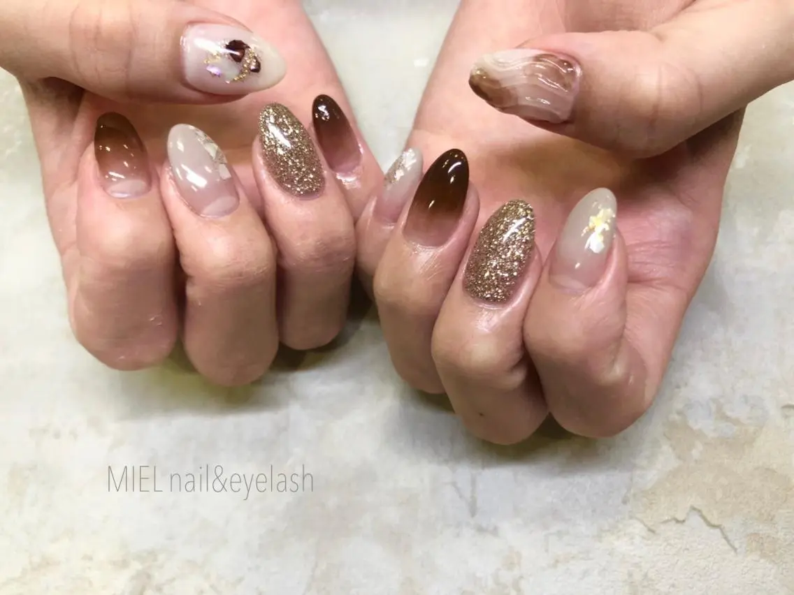 ネイル ニュアンスネイル nail salon monailのネイルデザイン