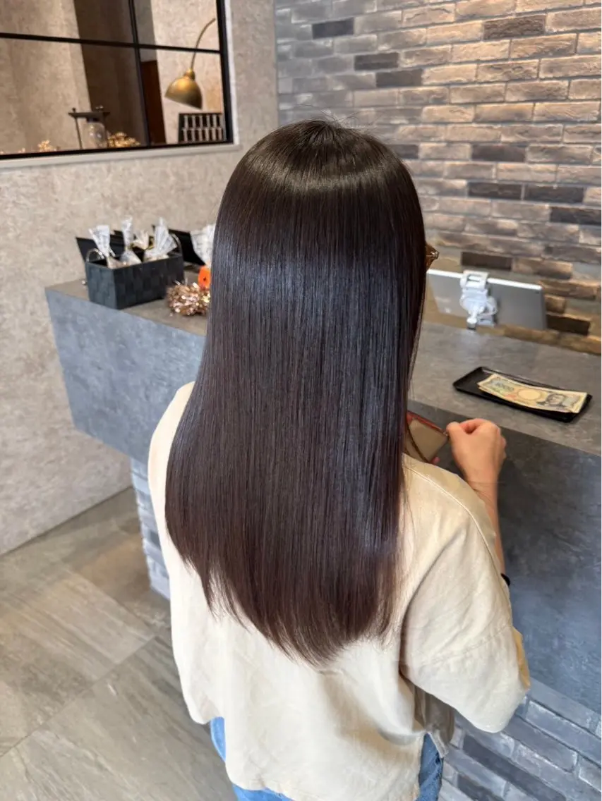 ロング カラー 透明感カラー 檀ノ原 結希のヘアスタイル