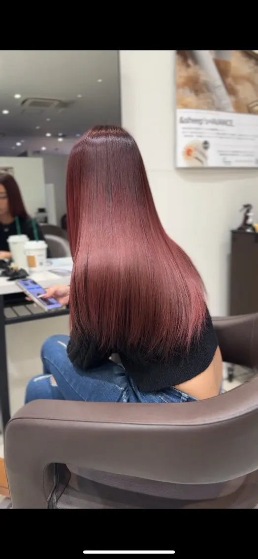 ロング ヘアカラー トリートメント 白髪ぼかし/髪質 改善/KOMORIのヘアスタイル