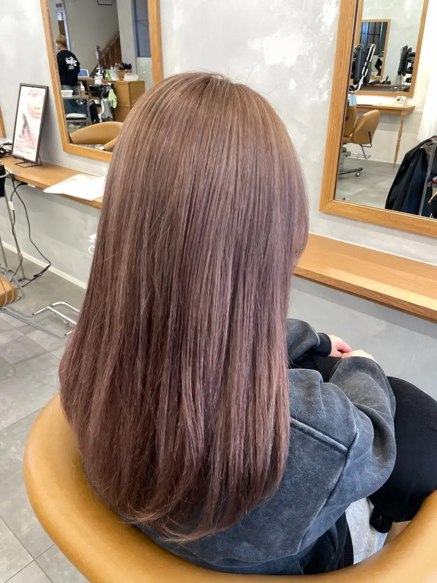 ロング 髪質改善 トリートメント ヘアカラー トリートメント 澤田 真凛のヘアスタイル