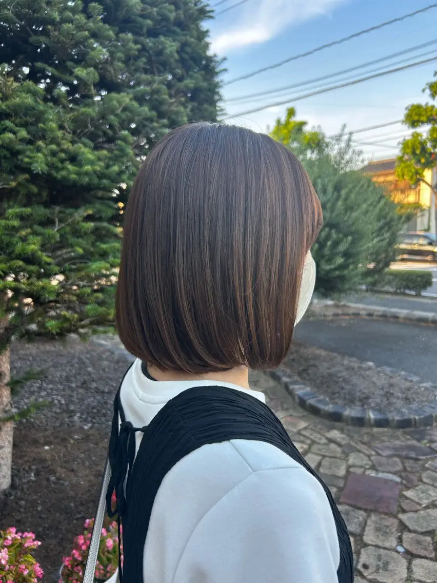ミディアム ヘアカラー ヘアルームflat・ Rena🌼ྀིのヘアスタイル
