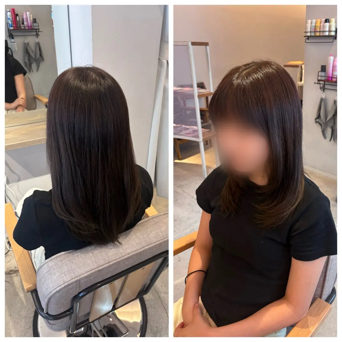 ミディアム 真鍋 月音のヘアスタイル