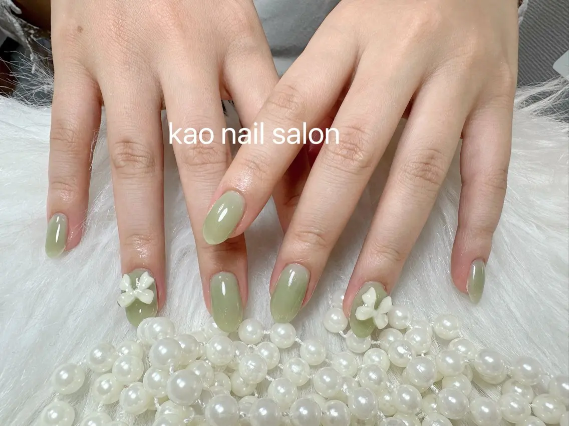 ネイル チークネイル 長さ出し フレンチネイル ジェルネイル ガラスフレンチ ハンドネイル kao nail マグネット/長さだしのネイルデザイン