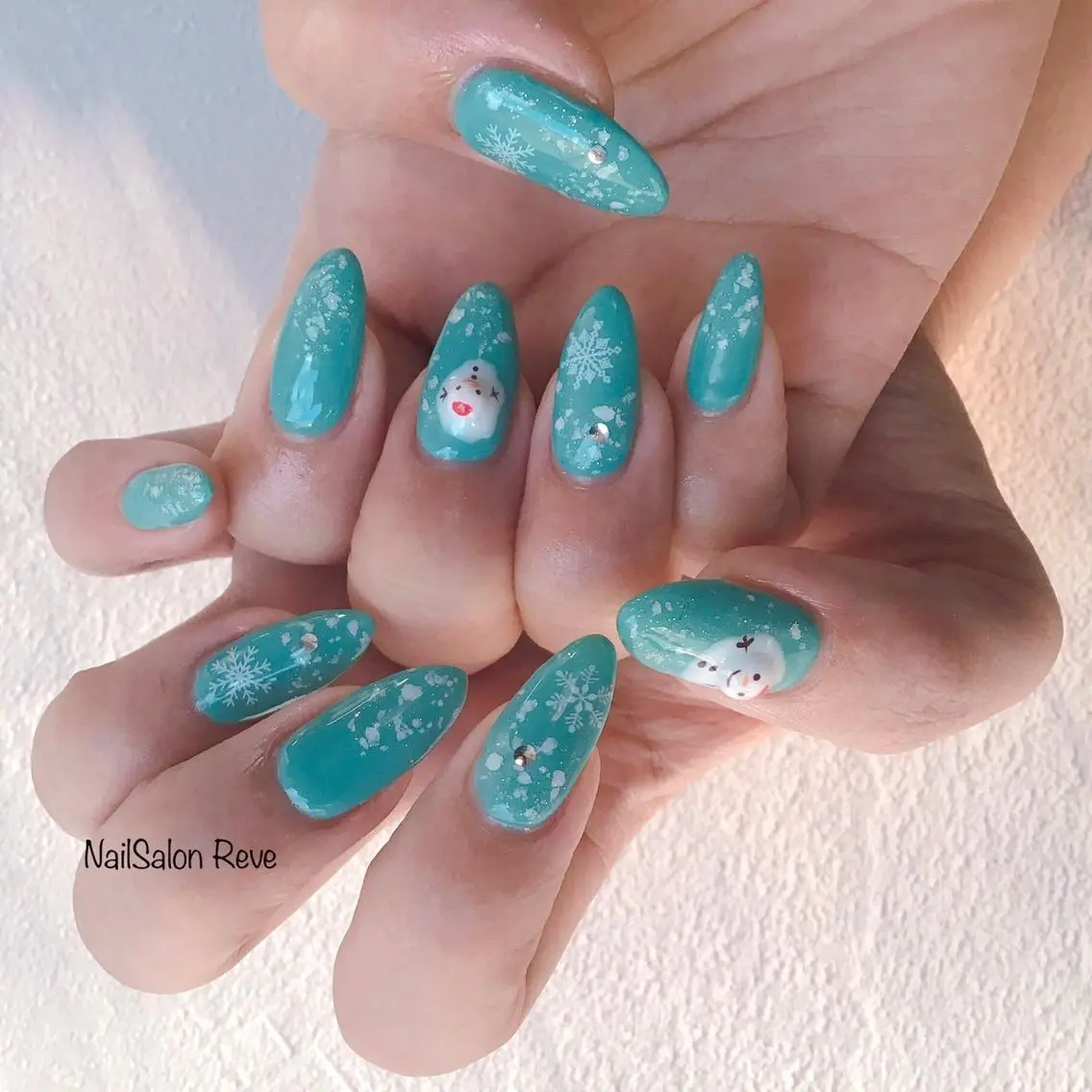 ネイル 冬ネイル ハンドネイル NailSalon Reveのネイルデザイン