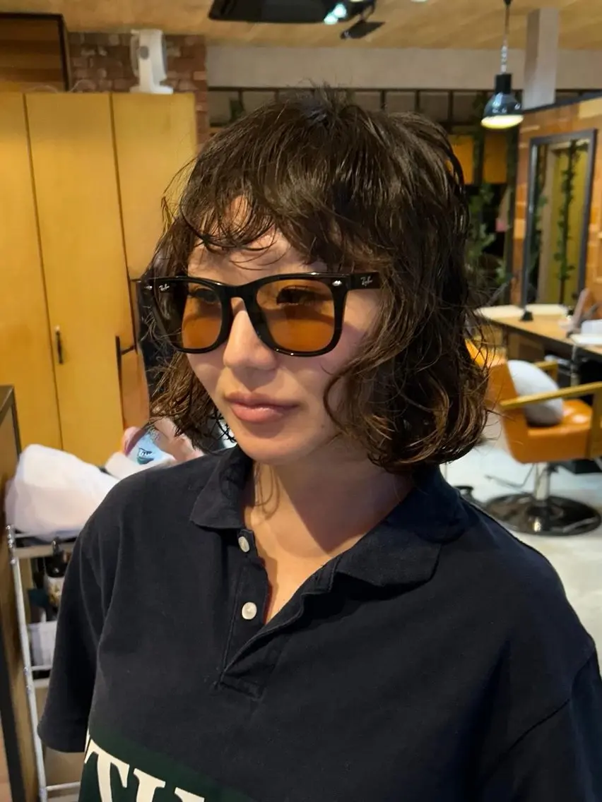 パーマ ボブ 中野 こころのヘアスタイル