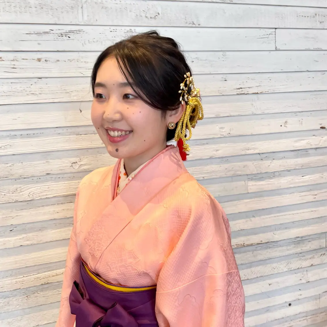 ミディアム ヘアセット 為近日向子🐥暖色 💘顔周りカット🌈のヘアスタイル