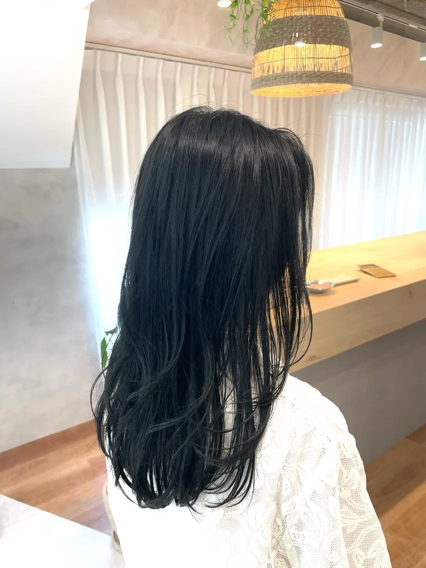 ロング カラー グレージュ オリーブグレージュ オリーブグレー moro 丁寧なカウンセリングのヘアスタイル