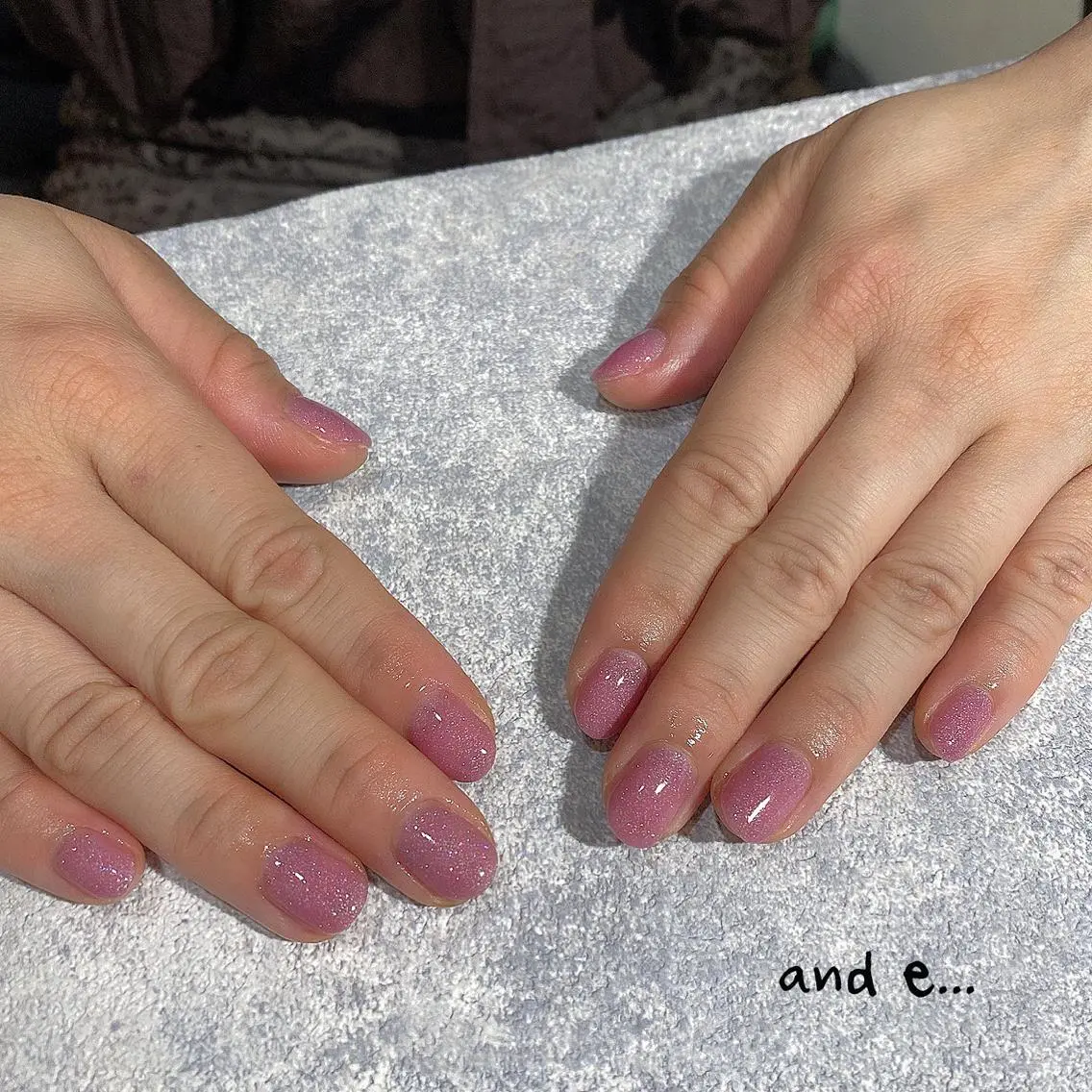 ネイル キラキラネイル ラメ(グリッター) ミラーネイル ニュアンスネイル オフィスネイル nailsalon mur.のネイルデザイン