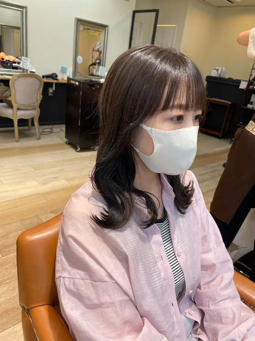 セミロング 亀川蓮 Agu hairのヘアスタイル
