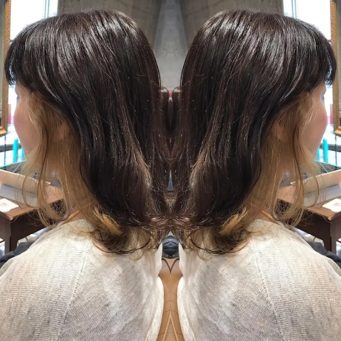 ショート カラー パーマ ヘアアレンジ メンズ キッズ ネイル マツエク・マツパ メンズインナーカラー ダブルカラー インナーカラー サロンドミルク 原宿のヘアスタイル