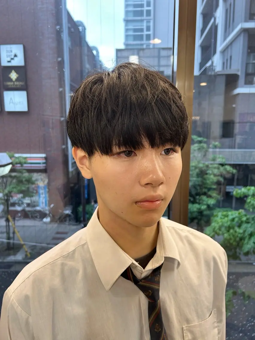 メンズ マッシュ カット tiel 小山莉々のヘアスタイル