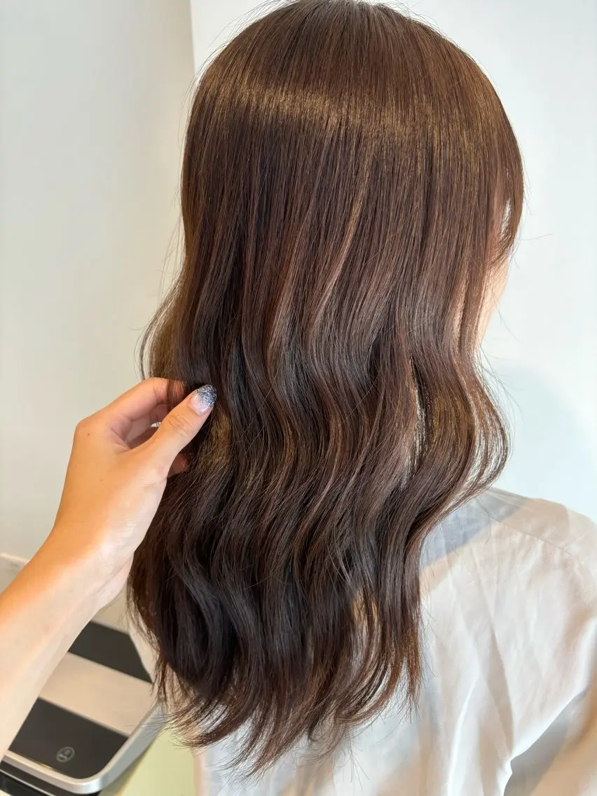 ロング カラー 鈴木 りやのヘアスタイル