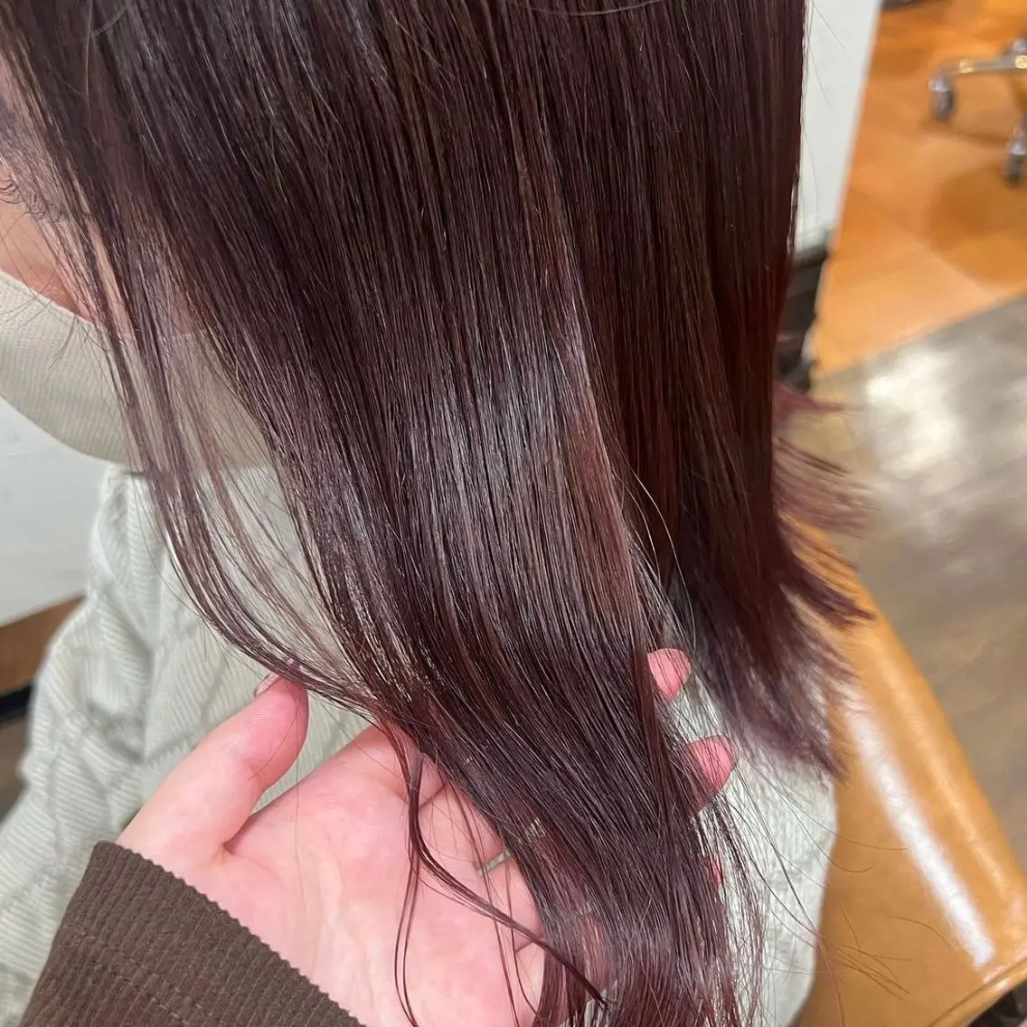 ミディアム カラー ブラウンカラー ピンクカラー ピンクブラウン 平井/レイヤーカット /ハッシュカット🩰のヘアスタイル