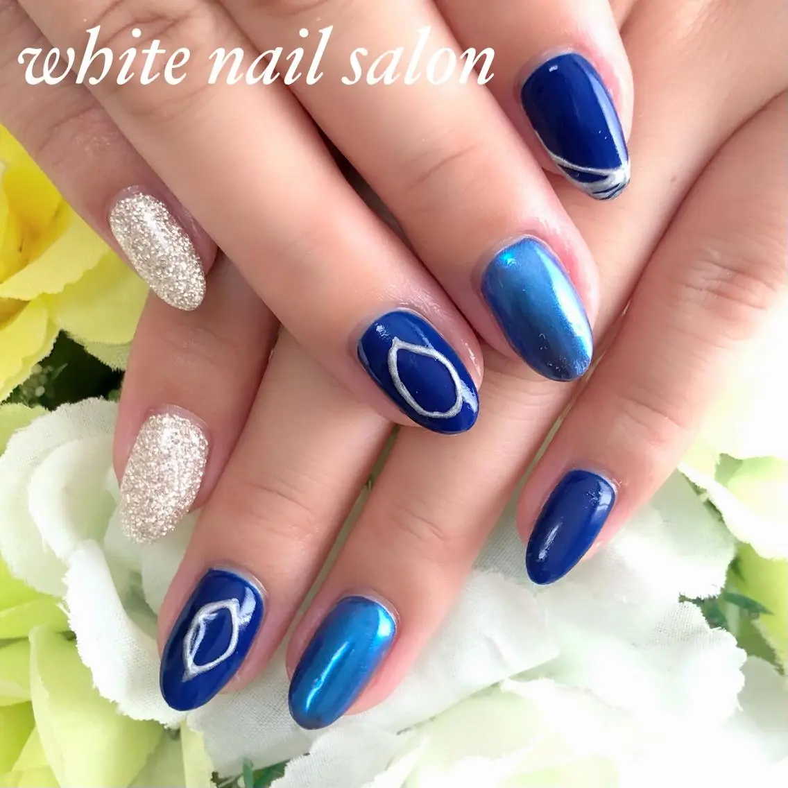 ネイル ジェルネイル ハードジェル 持ち込み ソフトジェル ハンドネイル white nail salonのネイルデザイン