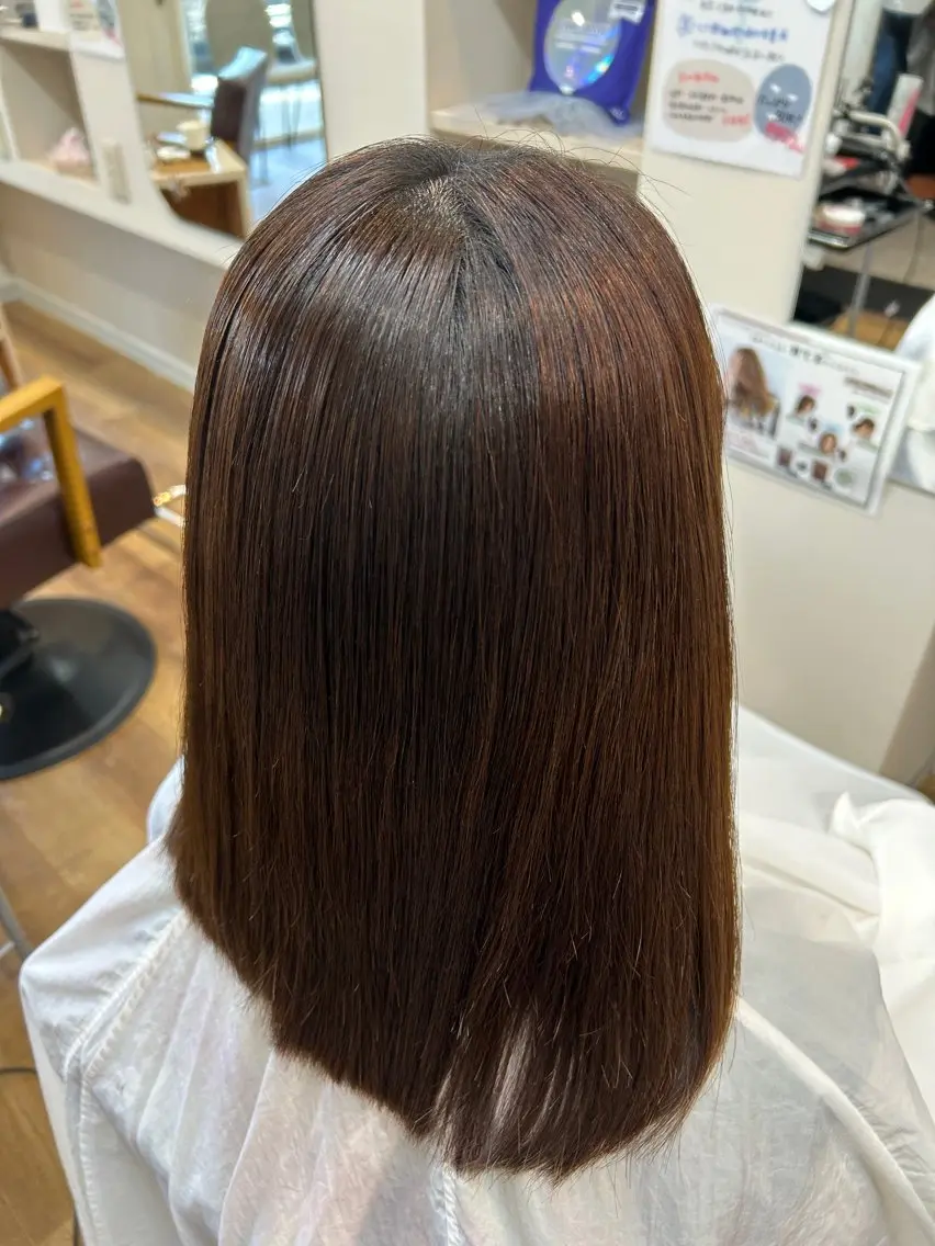 ミディアム 縮毛矯正 縮毛矯正 中野 未来のヘアスタイル