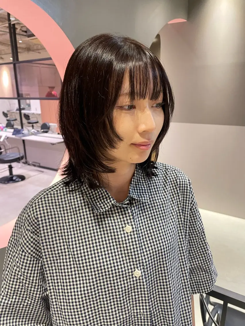 ミディアム カット ないとう ゆうかのヘアスタイル