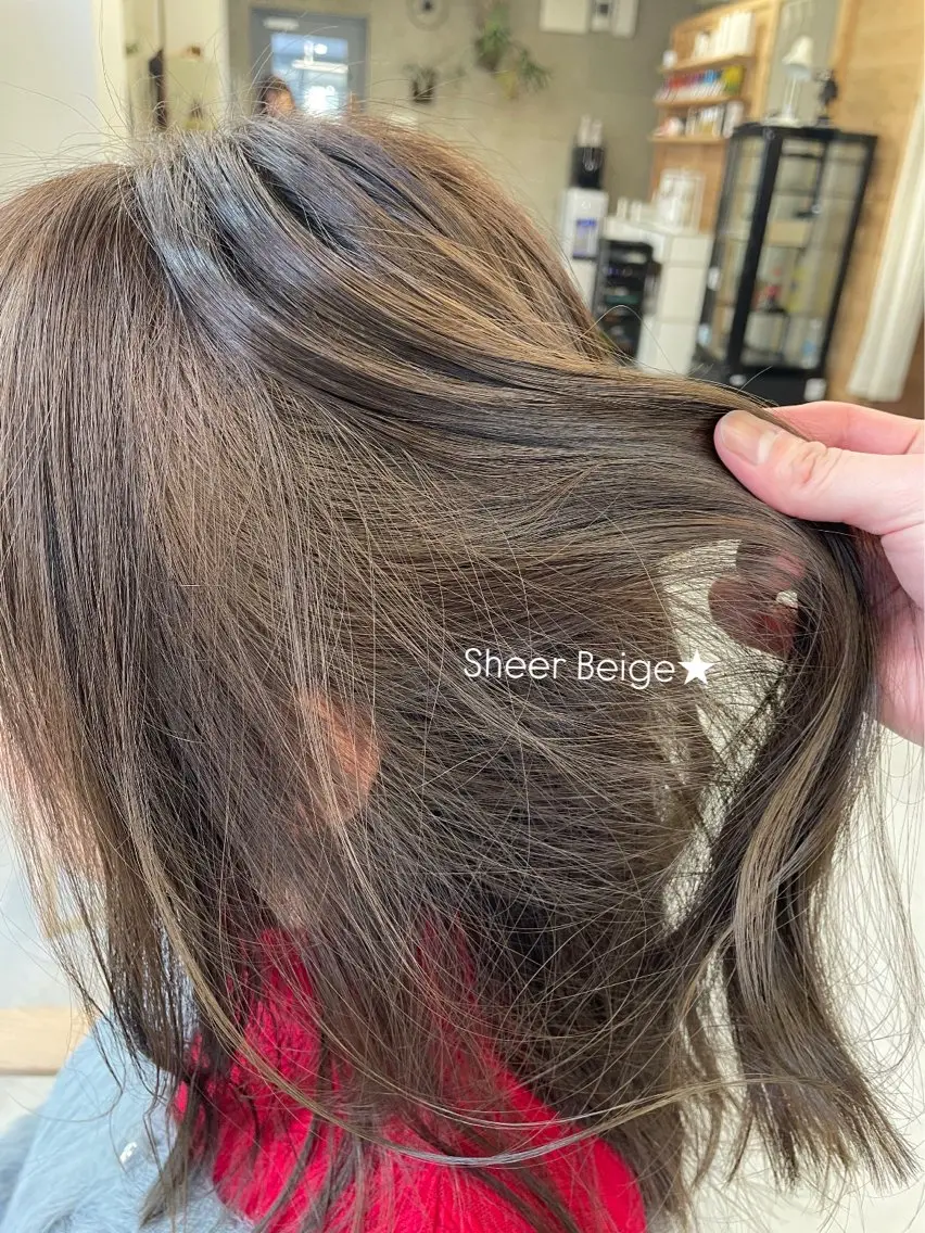 カラー ベージュカラー ブリーチ 透明感カラー ブリーチなしカラー ヘアカラー 『SiLO』 rumiのヘアスタイル