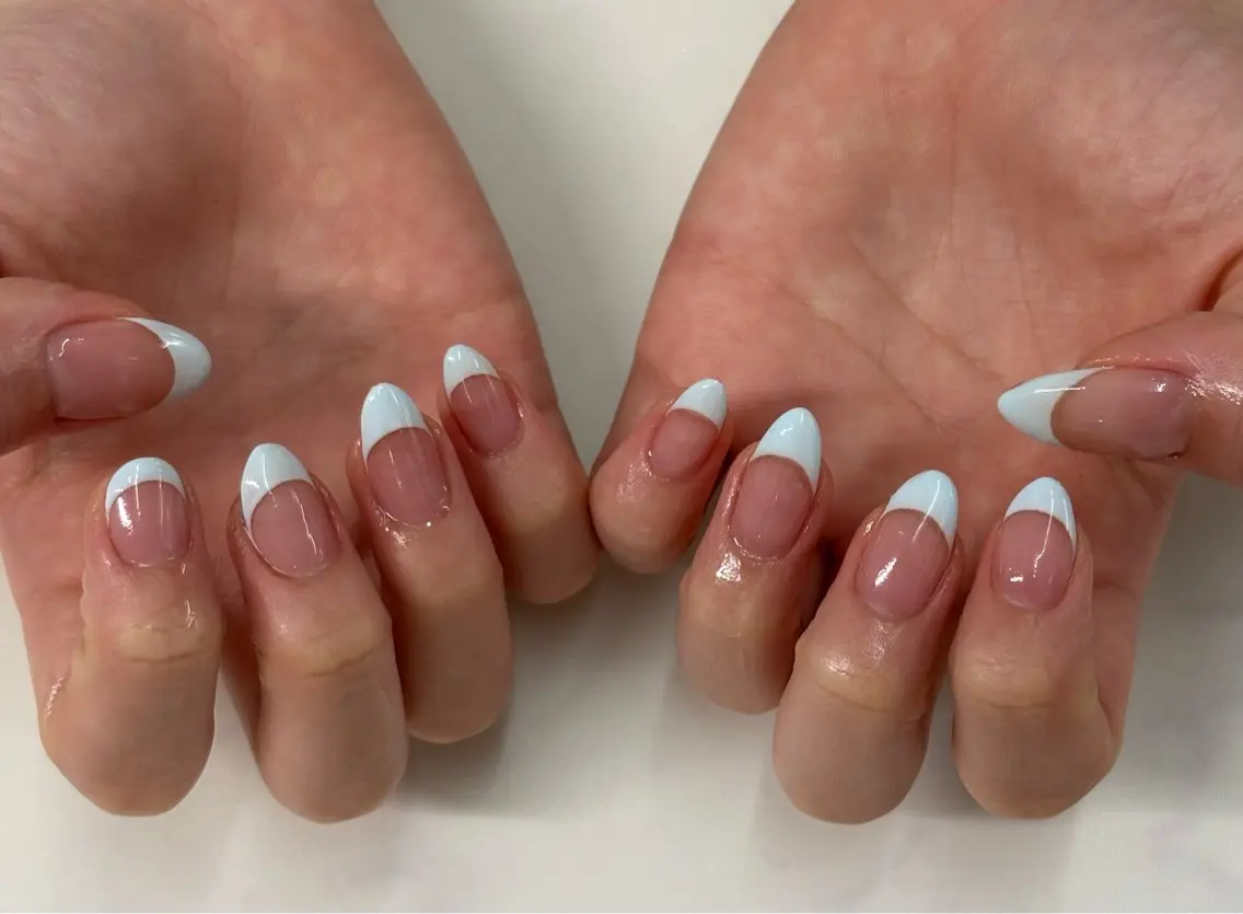 ネイル フレンチネイル マットネイル ハンドネイル filonnail yui_ニュアンスのネイルデザイン