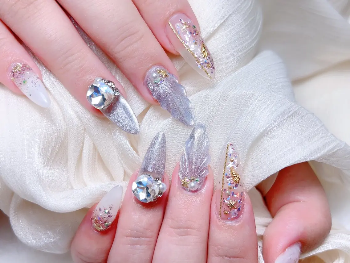 ネイル ハンドネイル M 🌷Nail 長さだし専門店のネイルデザイン