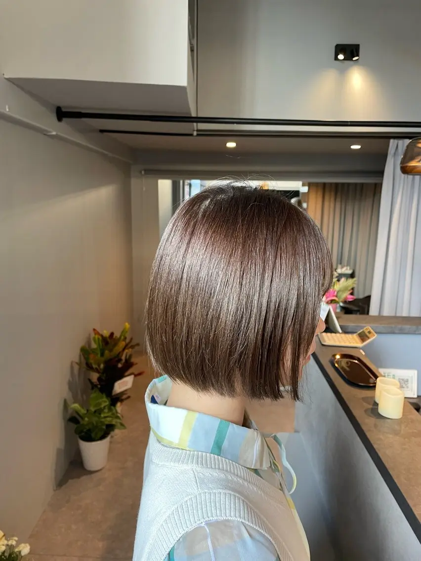 【ミニモ限定再来クーポン❕】艶感✨髪質改善カラー(白髪染可)の写真