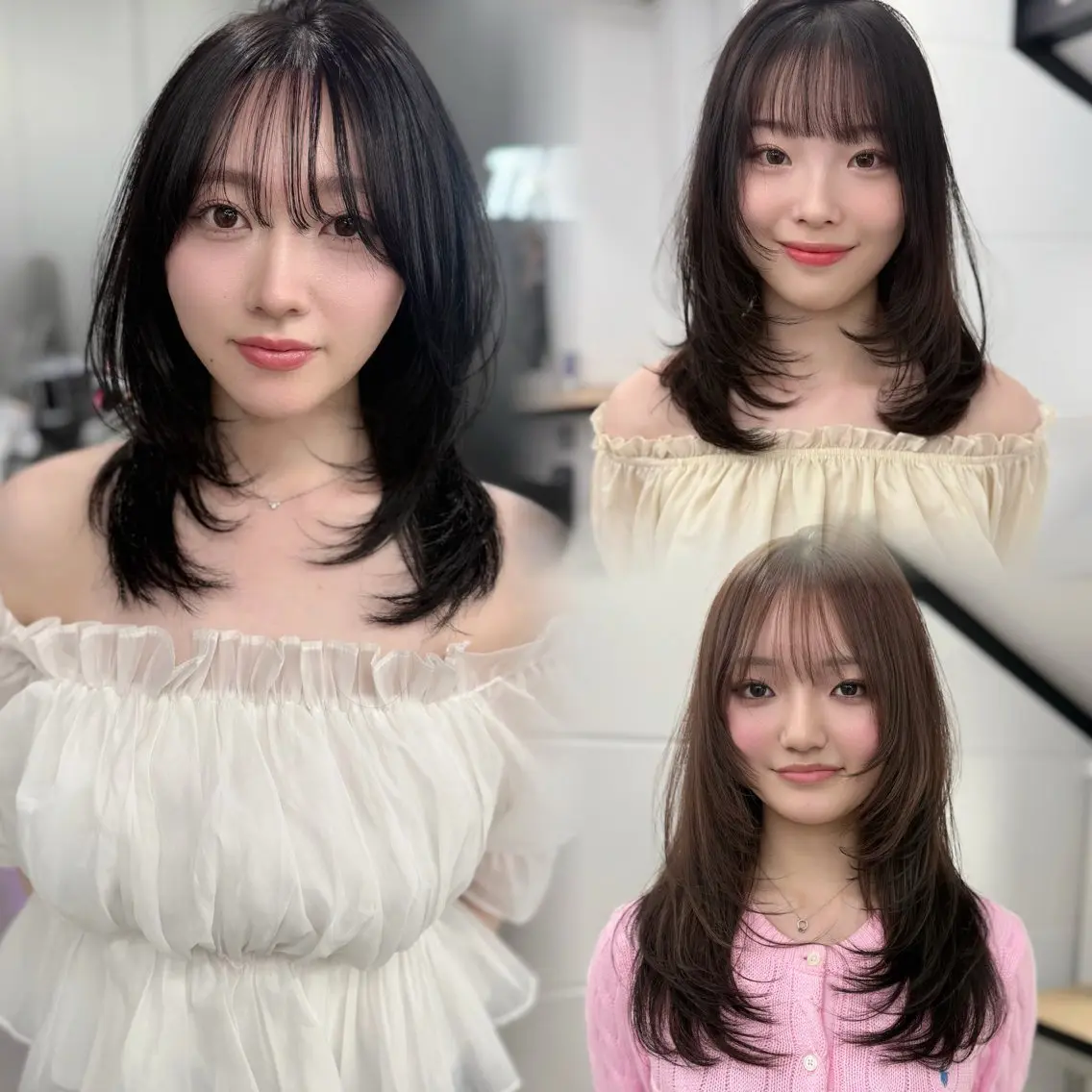 ロング ハッシュカット ハイレイヤー 韓国風ヘア レイヤーカット レイヤーカット/ 縮毛矯正/TERUのヘアスタイル