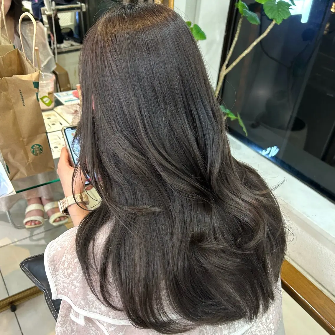 ロング カラー カット ヘアカラー トリートメント 透明感カラー 古山 結季🌙🖤のヘアスタイル