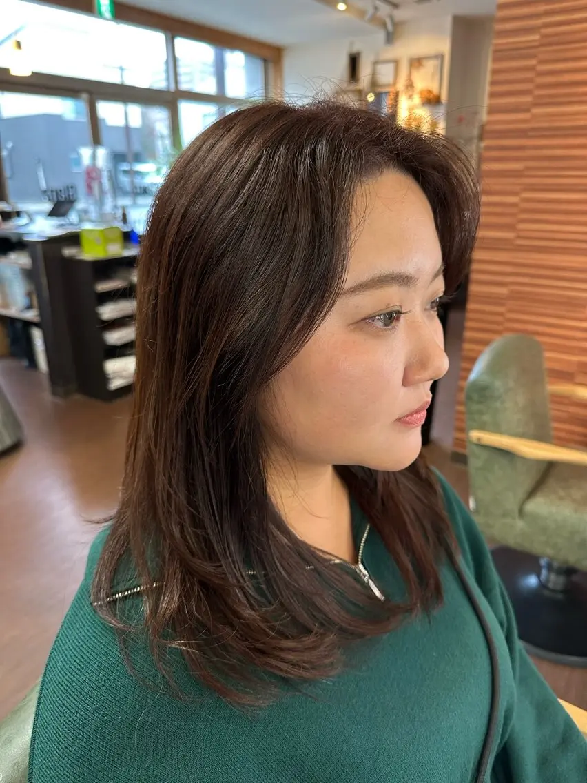ロング カラー カット ヘアカラー 💜推しインナー カラー/菊池柊真💜のヘアスタイル