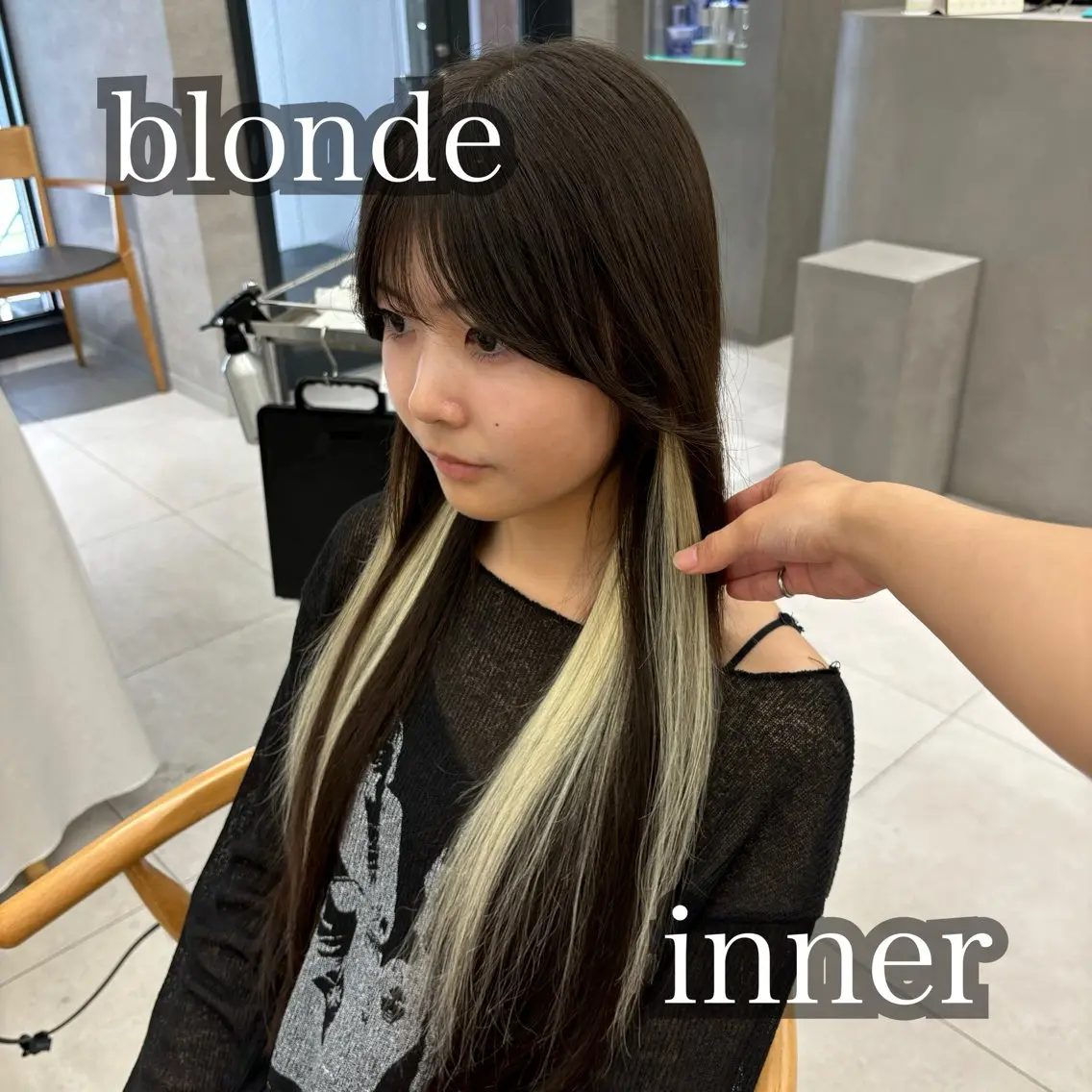 シールエクステ インナーエクステの写真