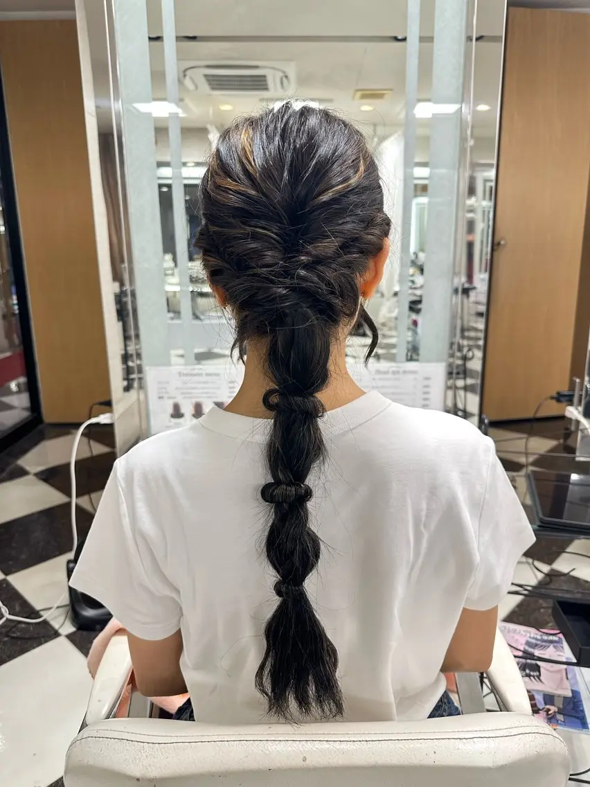 🌈ヘアアレンジ【練習モデル価格無料】 ご予約リクエストと一緒に参考画像もお願い致します🙇♂️予約リクエスト⭕️の写真