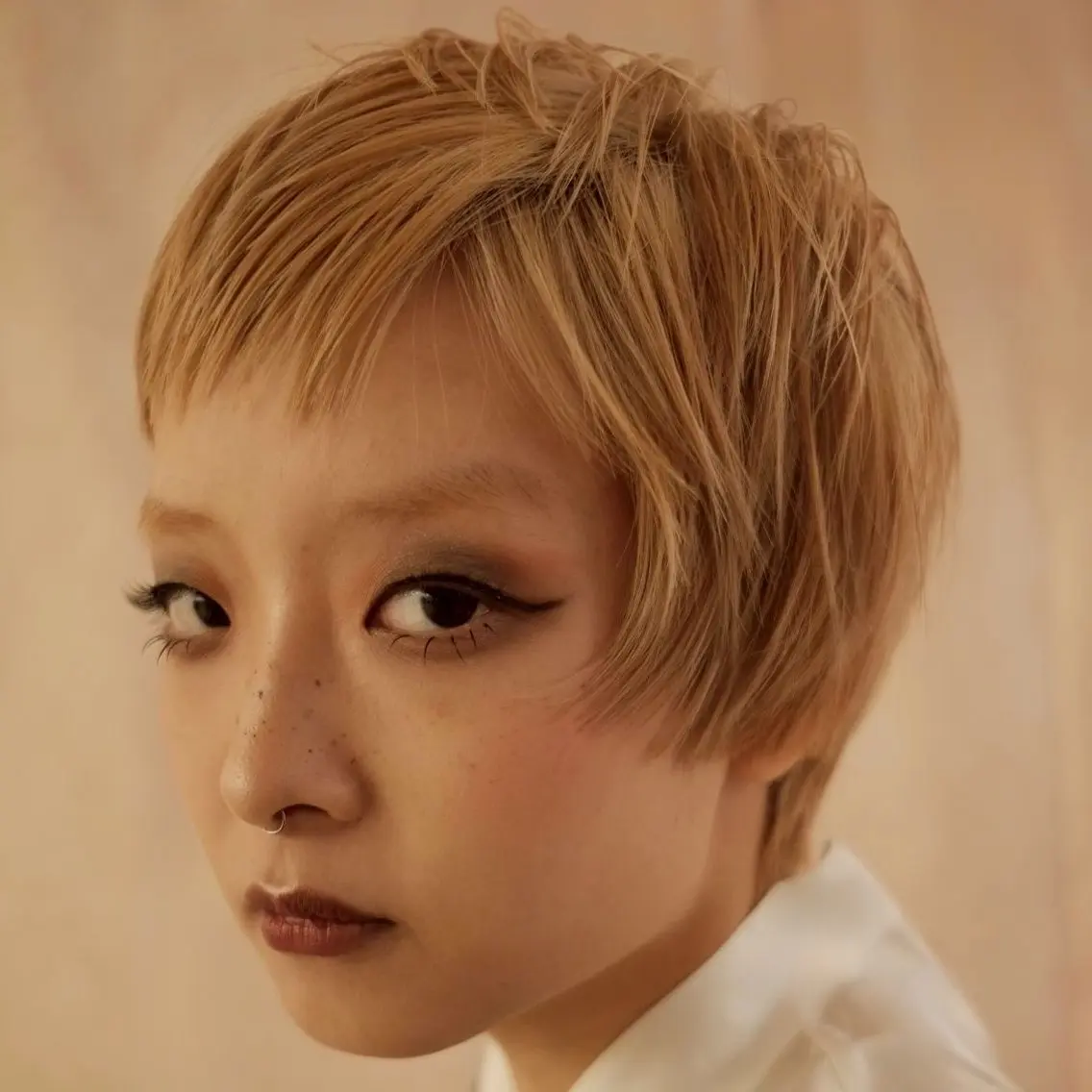 ショート カラー ヘアカラー 草別 宗平のヘアスタイル
